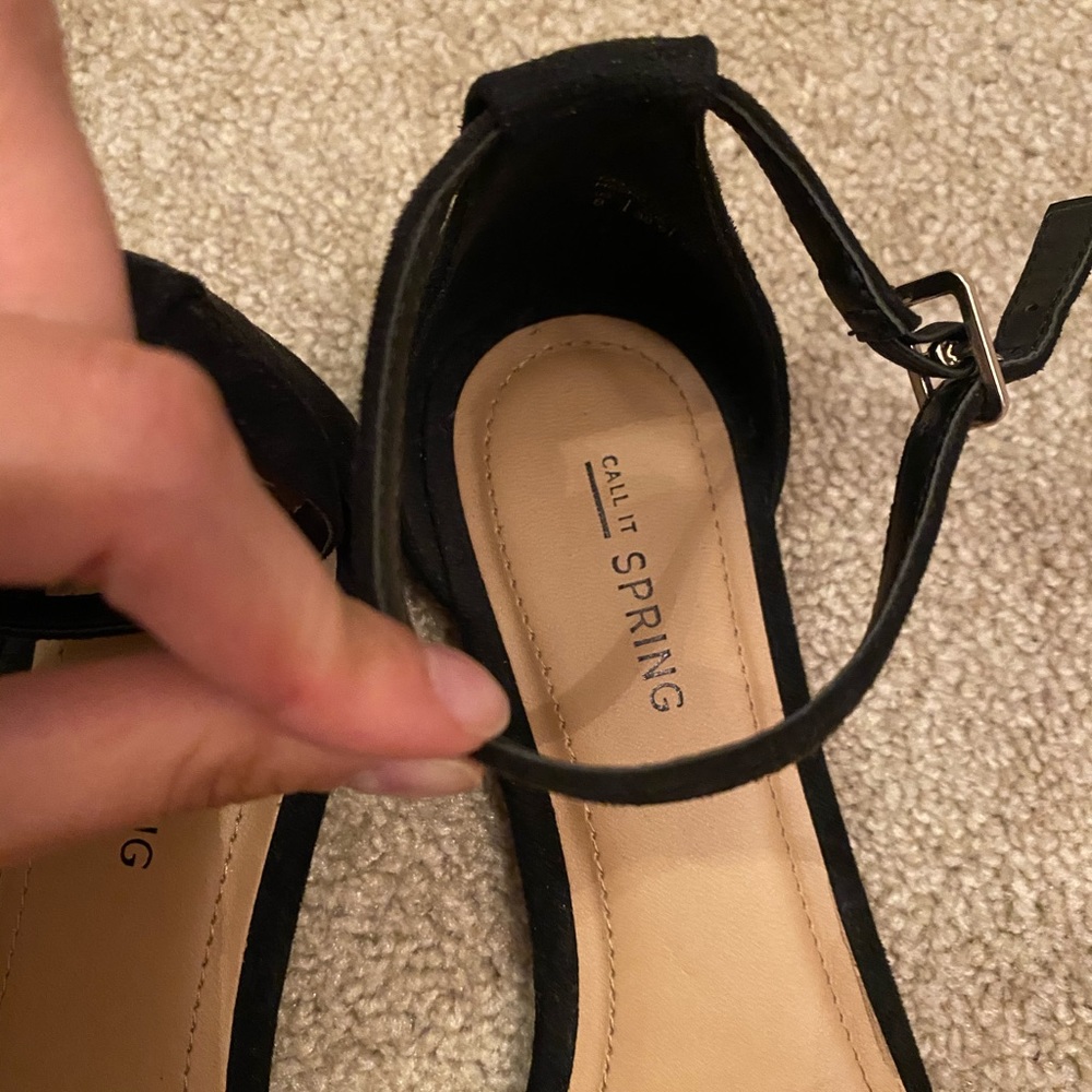 Suede black sandals - Picture 3 of 5